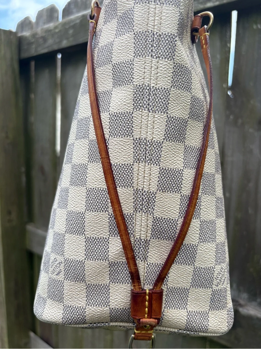 Louis Vuitton mm Azur Neverfull
